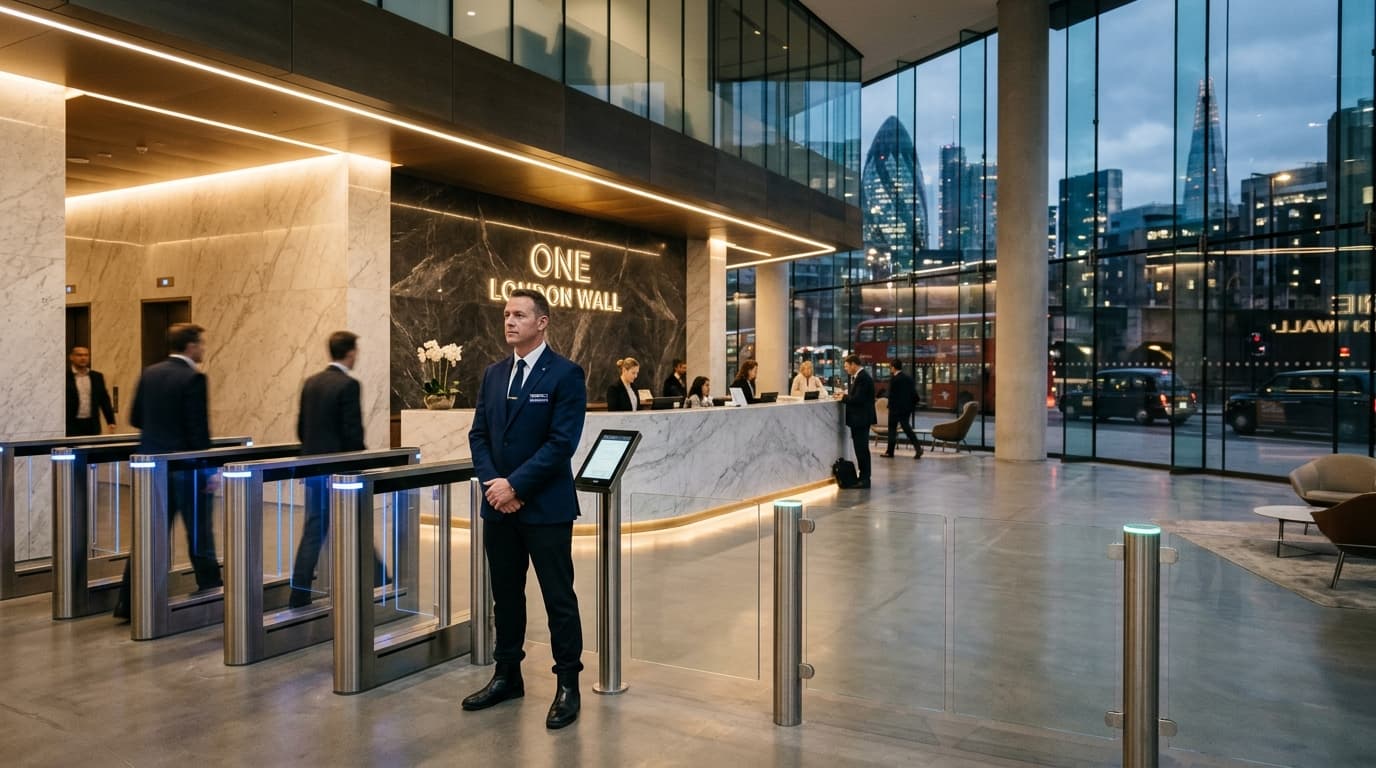 Corporate security reception in London